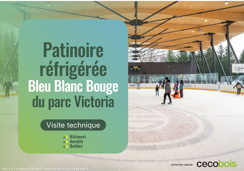 Visite et conférence - Patinoire réfrigérée Bleu Blanc Bouge du parc Victoria