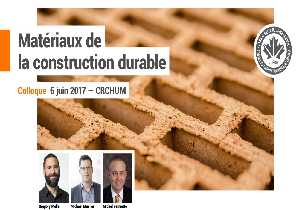 Colloque Matériaux de la construction durable - Le défi de la transparence